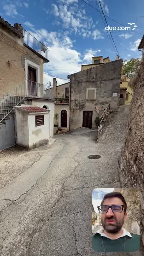 Walking through Civita: mountains as a shield