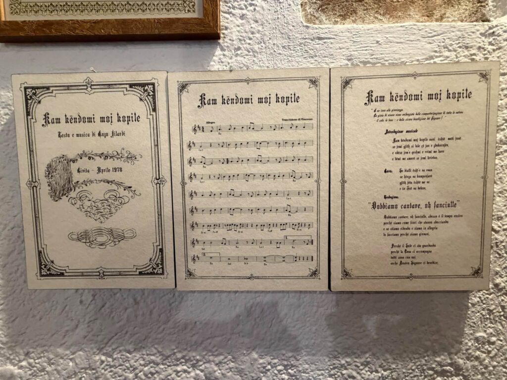 Ein arbëreshisches Lied in einem Restaurant in Civita
